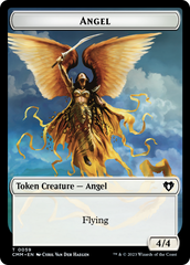 Copy (54) // Angel Double-Sided Token [Commander Masters Tokens] | Game Master's Emporium (The New GME)