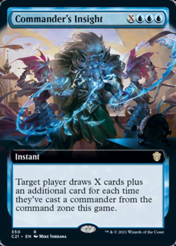 Commander's Insight (Extended Art) [Commander 2021] | Game Master's Emporium (The New GME)