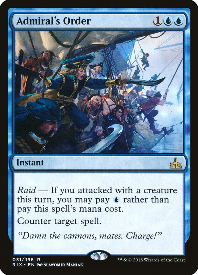 Admiral's Order [Rivals of Ixalan] | Game Master's Emporium (The New GME)