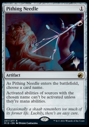 Pithing Needle (Promo Pack) [Innistrad: Midnight Hunt Promos] | Game Master's Emporium (The New GME)