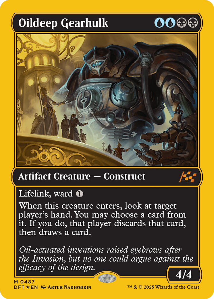 Oildeep Gearhulk (First-Place Foil) [Aetherdrift] | Game Master's Emporium (The New GME)