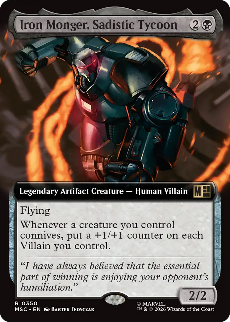 Iron Monger, Sadistic Tycoon (Extended Art) [Marvel Super Heroes Commander] | Game Master's Emporium (The New GME)