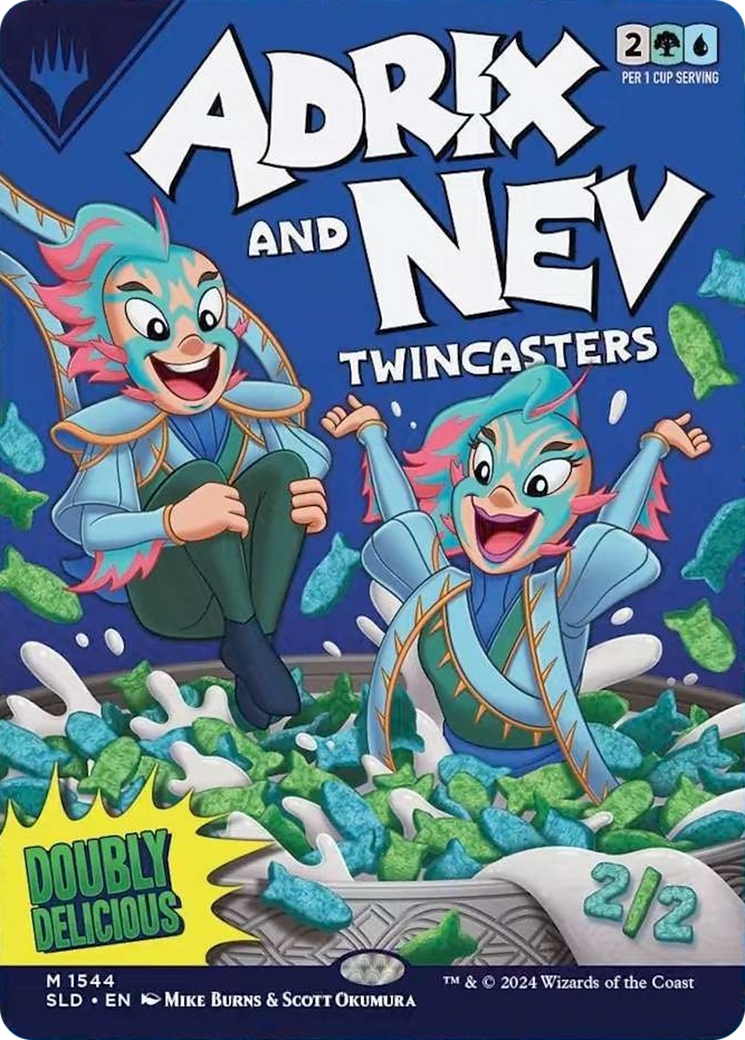 Adrix and Nev, Twincasters (Rainbow Foil) [Secret Lair Drop Series] | Game Master's Emporium (The New GME)