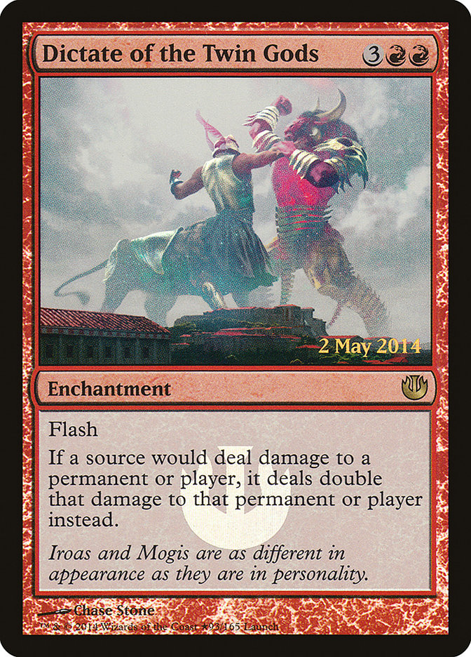 Dictate of the Twin Gods (Launch) [Journey into Nyx Promos] | Game Master's Emporium (The New GME)