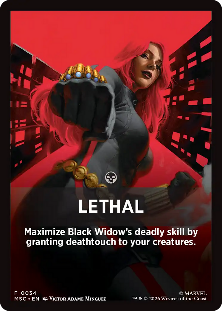 Lethal Theme Card [Marvel Super Heroes Commander] | Game Master's Emporium (The New GME)