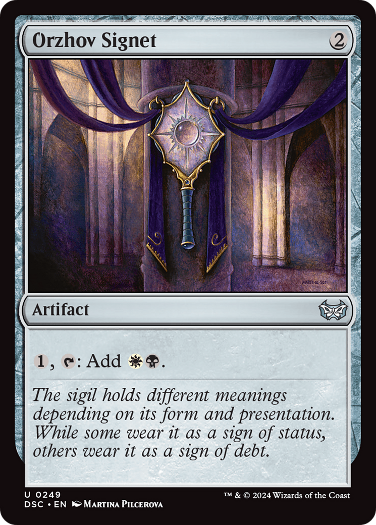 Orzhov Signet [Duskmourn: House of Horror Commander] | Game Master's Emporium (The New GME)