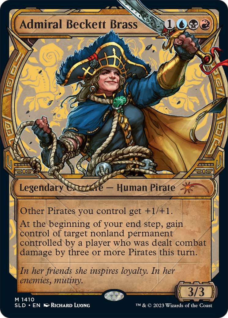 Admiral Beckett Brass (Rainbow Foil) [Secret Lair Drop Series] | Game Master's Emporium (The New GME)