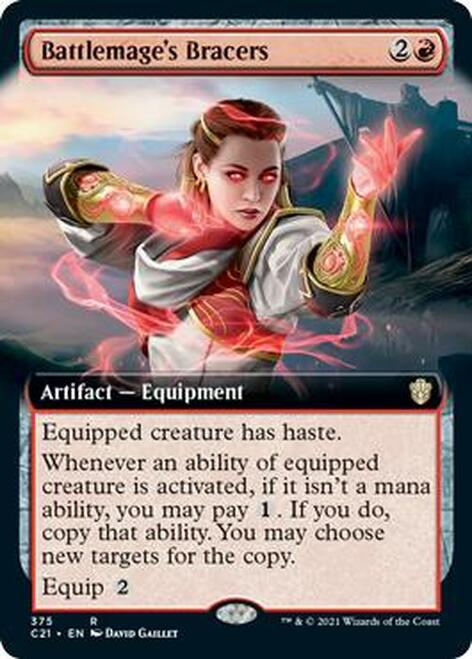 Battlemage's Bracers (Extended Art) [Commander 2021] | Game Master's Emporium (The New GME)