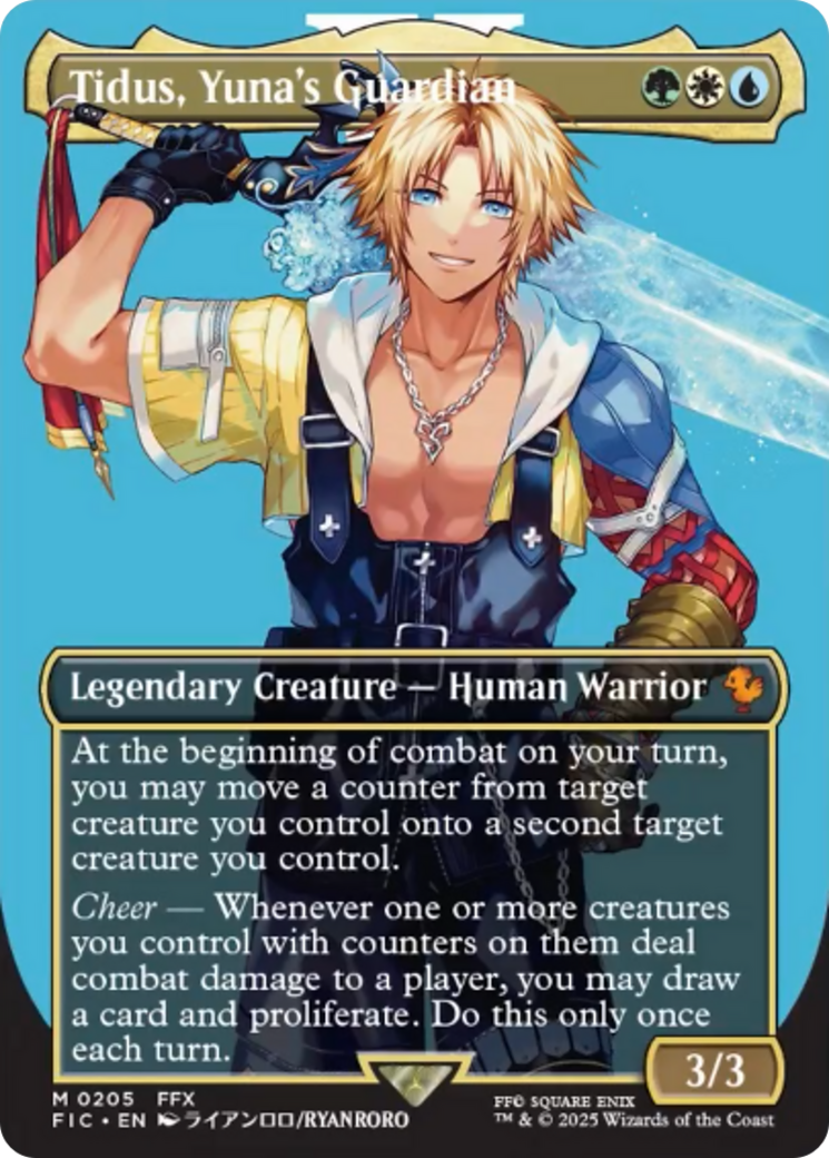 Tidus, Yuna's Guardian (Borderless) [FINAL FANTASY Commander] | Game Master's Emporium (The New GME)