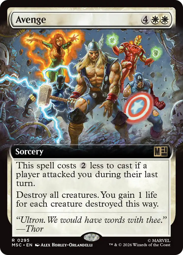 Avenge (Extended Art) [Marvel Super Heroes Commander] | Game Master's Emporium (The New GME)