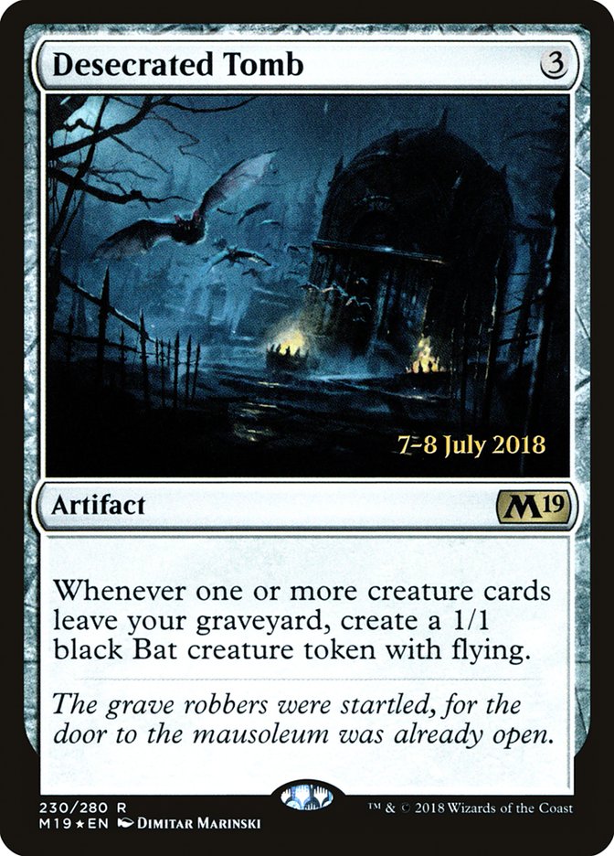 Desecrated Tomb [Core Set 2019 Prerelease Promos] | Game Master's Emporium (The New GME)