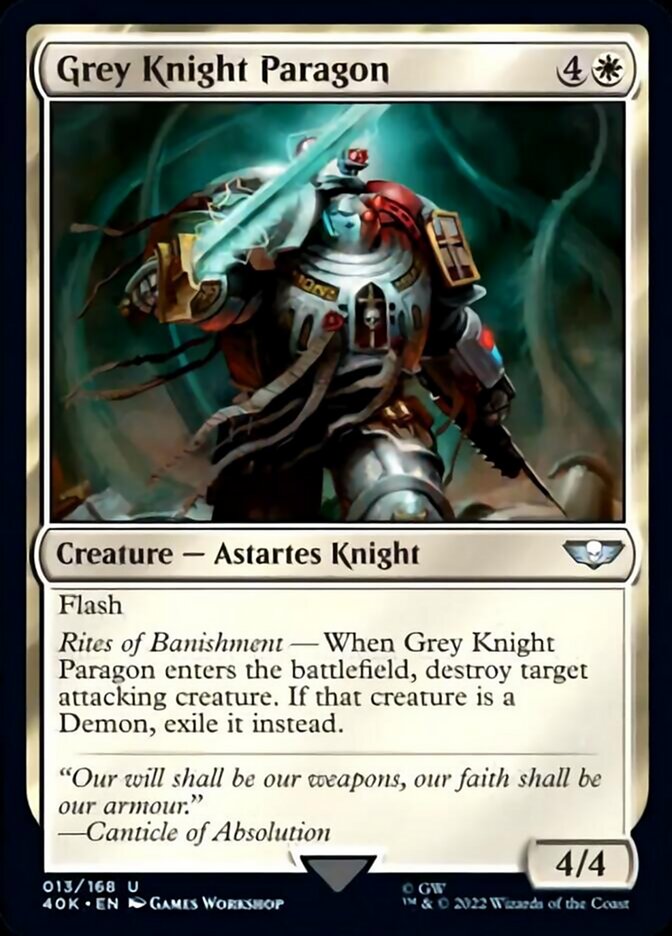 Grey Knight Paragon (Surge Foil) [Warhammer 40,000] | Game Master's Emporium (The New GME)