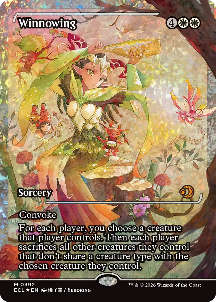 Winnowing (Showcase) (Fracture Foil) [Lorwyn Eclipsed] | Game Master's Emporium (The New GME)