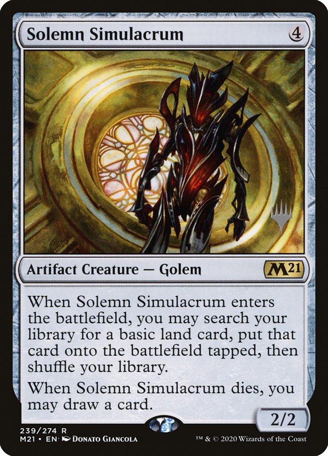 Solemn Simulacrum (Promo Pack) [Core Set 2021 Promos] | Game Master's Emporium (The New GME)