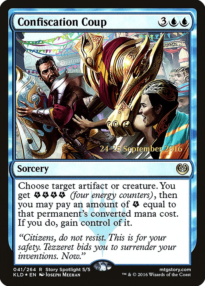 Confiscation Coup [Kaladesh Prerelease Promos] | Game Master's Emporium (The New GME)