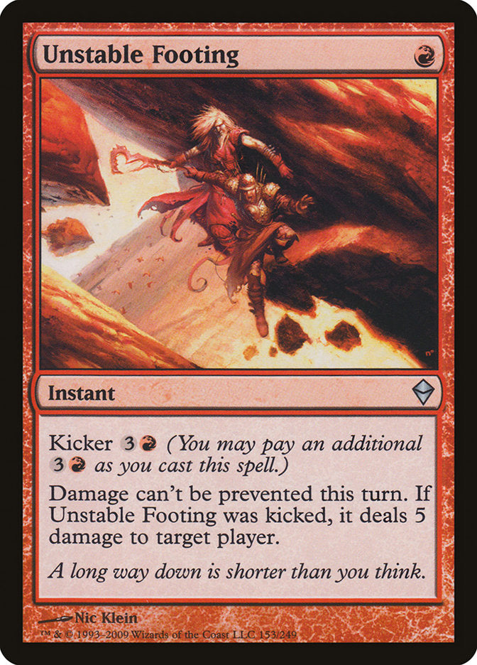 Unstable Footing [Zendikar] | Game Master's Emporium (The New GME)