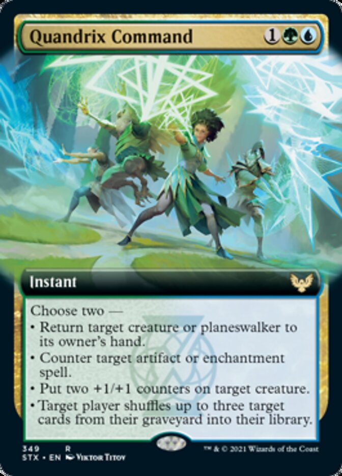 Quandrix Command (Extended Art) [Strixhaven: School of Mages] | Game Master's Emporium (The New GME)