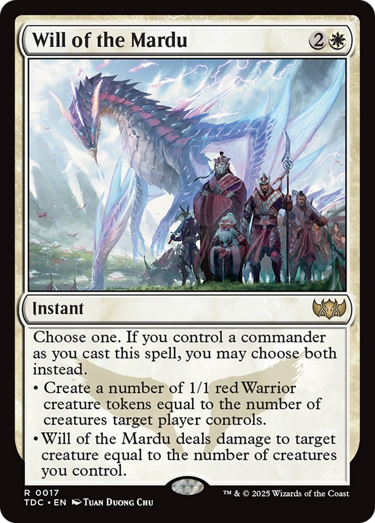 Will of the Mardu [Tarkir: Dragonstorm Commander] | Game Master's Emporium (The New GME)