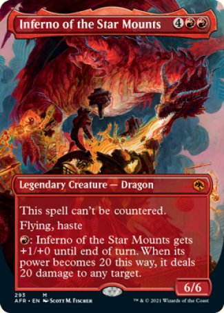 Inferno of the Star Mounts (Borderless Alternate Art) [Dungeons & Dragons: Adventures in the Forgotten Realms] | Game Master's Emporium (The New GME)
