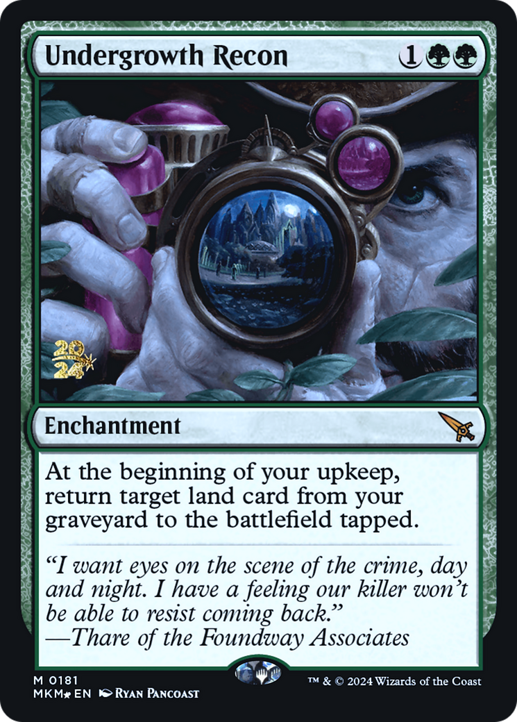 Undergrowth Recon [Murders at Karlov Manor Prerelease Promos] | Game Master's Emporium (The New GME)