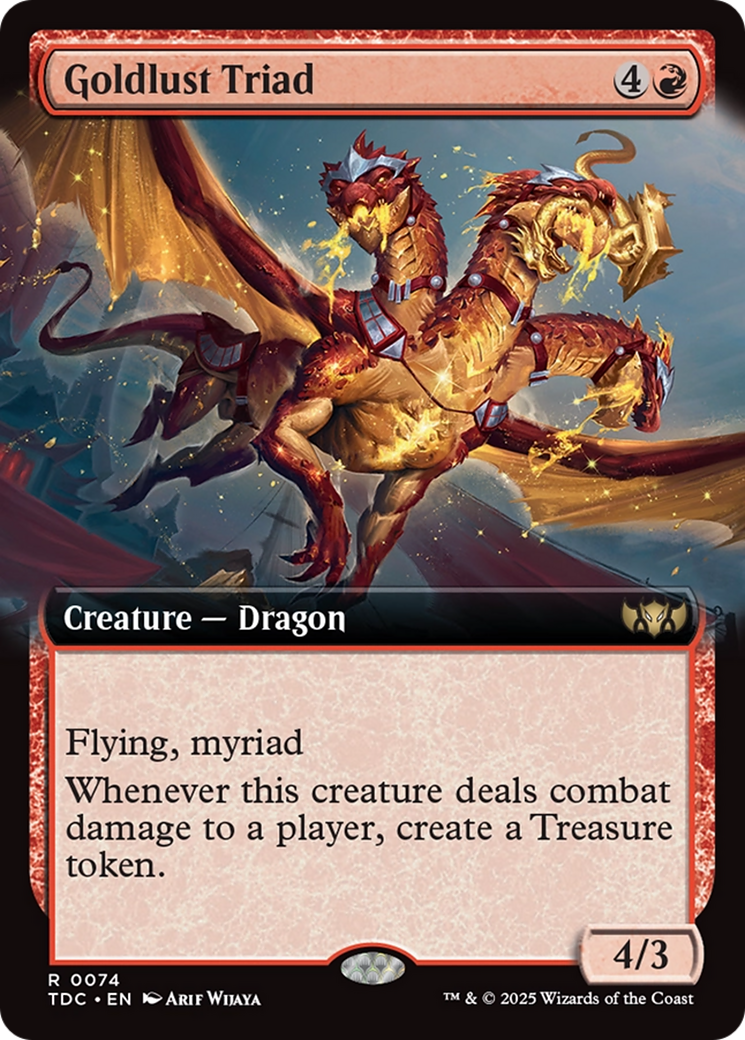 Goldlust Triad (Extended Art) [Tarkir: Dragonstorm Commander] | Game Master's Emporium (The New GME)