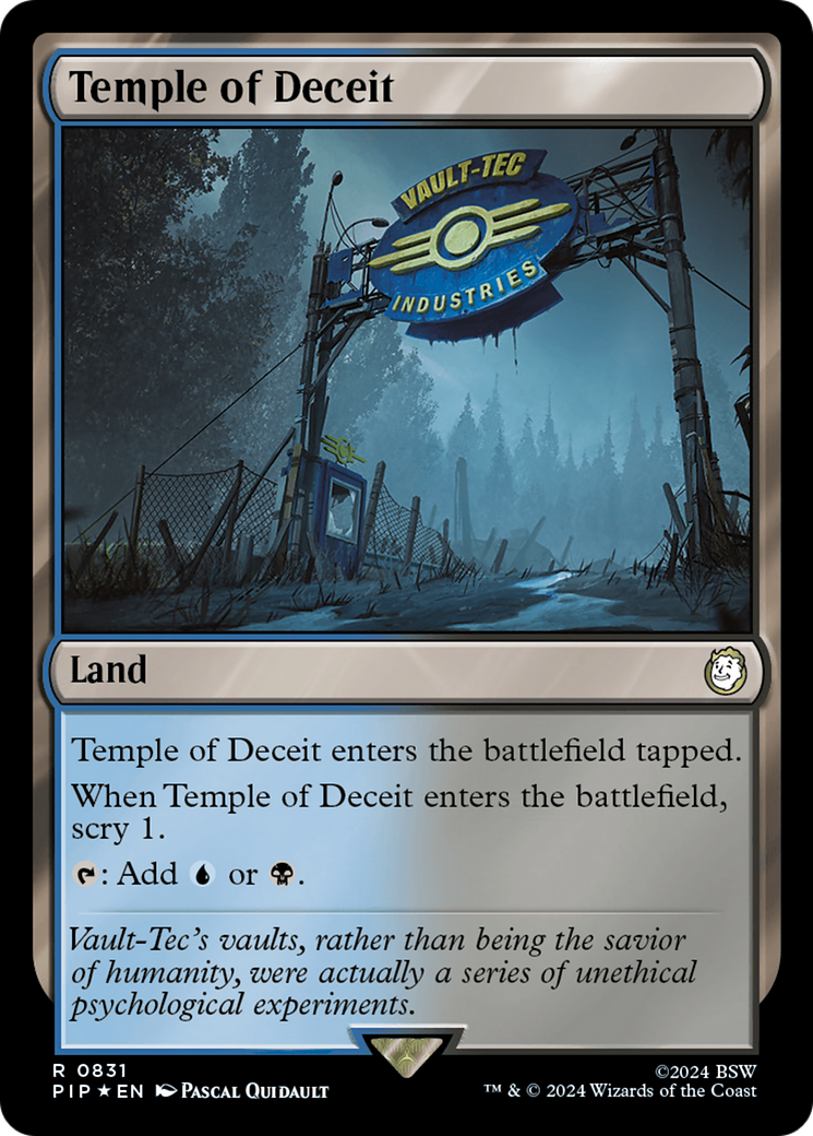 Temple of Deceit (Surge Foil) [Fallout] | Game Master's Emporium (The New GME)