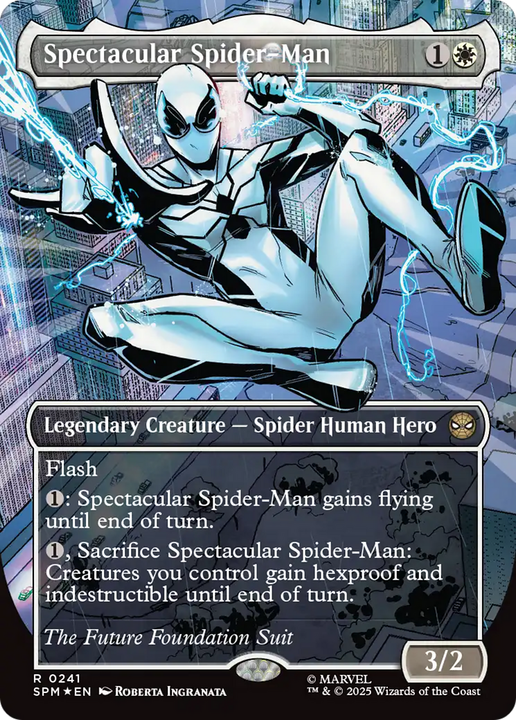 Spectacular Spider-Man (0241) (Borderless) (Textured Foil) [Marvel's Spider-Man] | Game Master's Emporium (The New GME)
