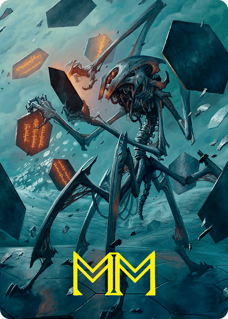 Scrawling Crawler Art Card (50/54) (Gold-Stamped Signature) [Foundations Art Series] | Game Master's Emporium (The New GME)