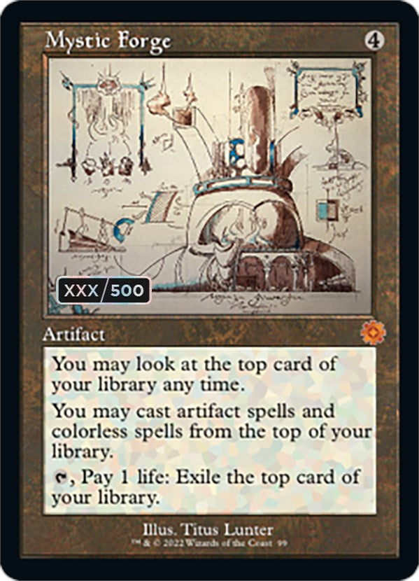 Mystic Forge (Retro Schematic) (Serialized) [The Brothers' War Retro Artifacts] | Game Master's Emporium (The New GME)