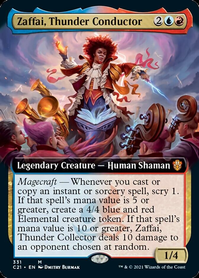 Zaffai, Thunder Conductor (Extended Art) [Commander 2021] | Game Master's Emporium (The New GME)