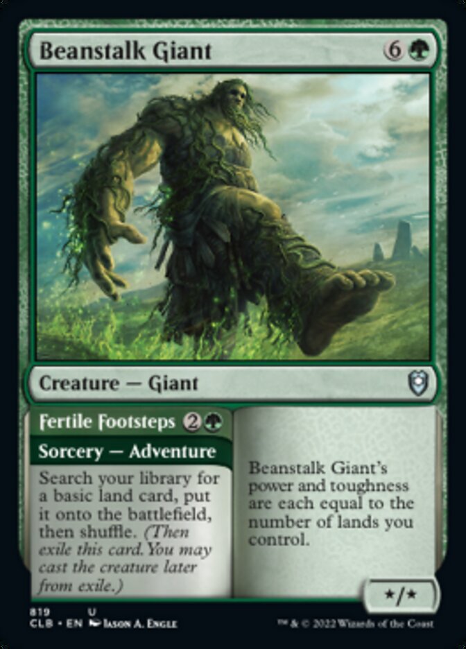 Beanstalk Giant // Fertile Footsteps [Commander Legends: Battle for Baldur's Gate] | Game Master's Emporium (The New GME)