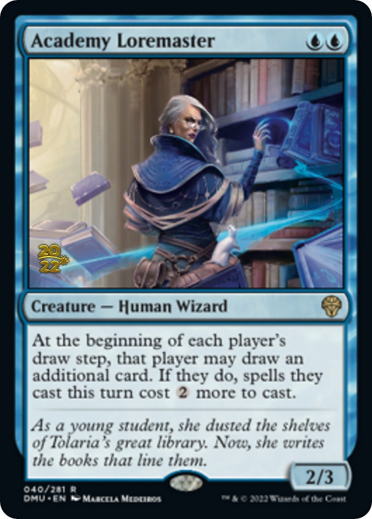 Academy Loremaster [Dominaria United Prerelease Promos] | Game Master's Emporium (The New GME)