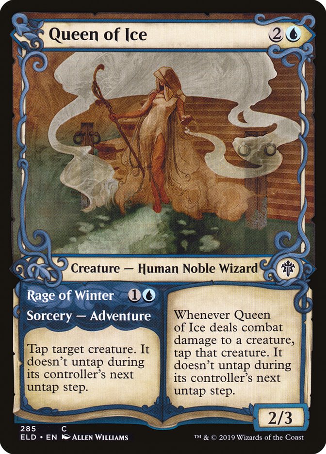 Queen of Ice // Rage of Winter (Showcase) [Throne of Eldraine] | Game Master's Emporium (The New GME)