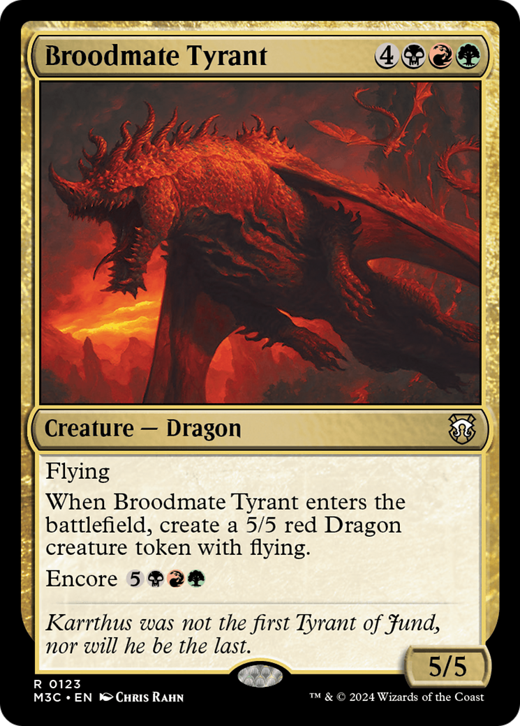 Broodmate Tyrant (Extended Art) (Ripple Foil) [Modern Horizons 3 Commander] | Game Master's Emporium (The New GME)