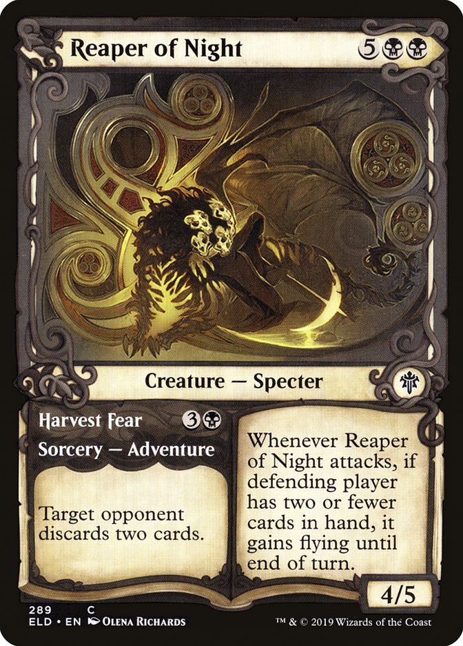 Reaper of Night // Harvest Fear (Showcase) [Throne of Eldraine] | Game Master's Emporium (The New GME)