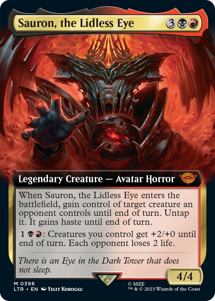 Sauron, the Lidless Eye (Extended Art) [The Lord of the Rings: Tales of Middle-Earth] | Game Master's Emporium (The New GME)