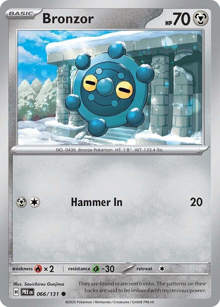 Bronzor (066/131) [Scarlet & Violet: Prismatic Evolutions] | Game Master's Emporium (The New GME)