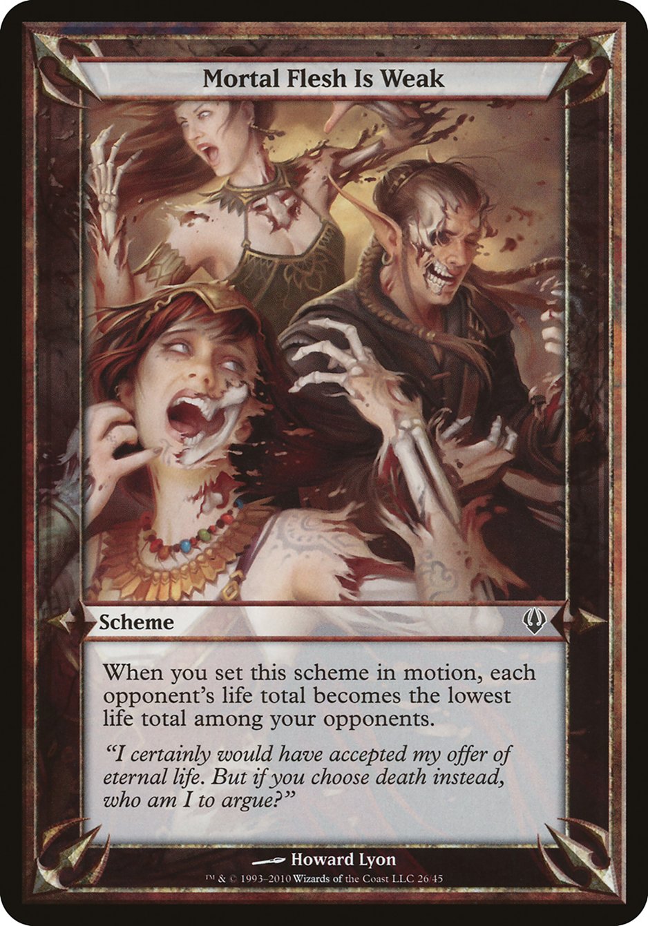 Mortal Flesh Is Weak (Schemes) [Archenemy Schemes] | Game Master's Emporium (The New GME)