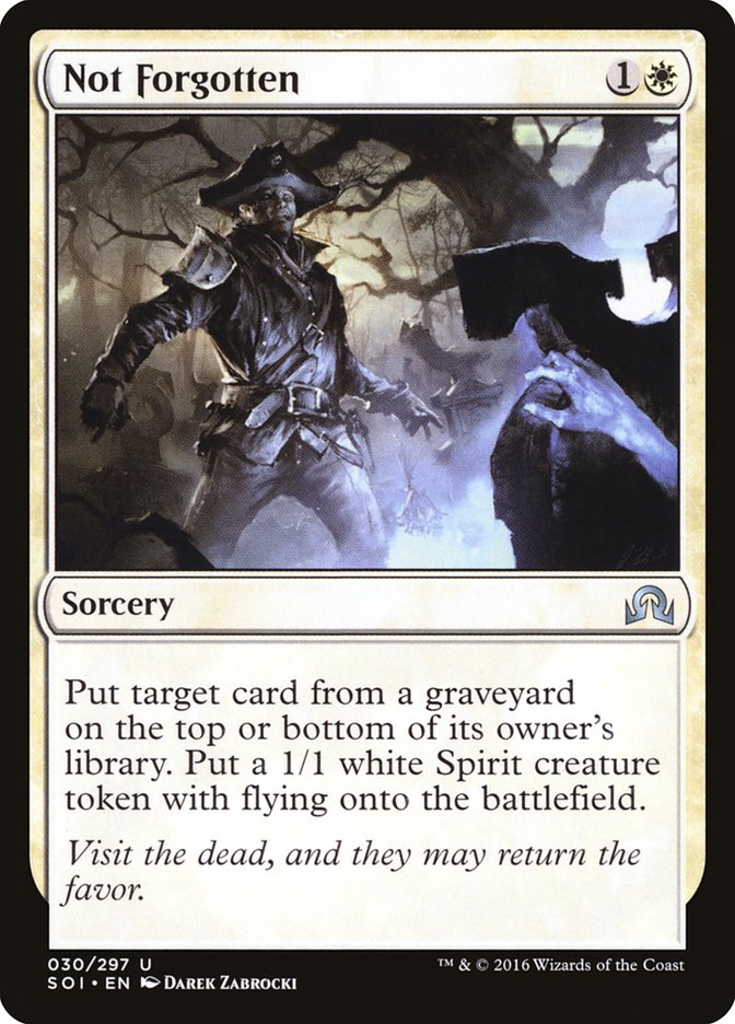 Not Forgotten [Shadows over Innistrad] | Game Master's Emporium (The New GME)