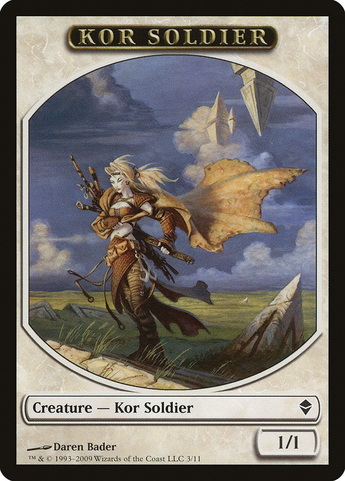 Kor Soldier Token [Zendikar Tokens] | Game Master's Emporium (The New GME)
