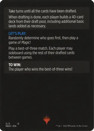 Winchester Draft (Magic Minigame) [Kamigawa: Neon Dynasty Minigame] | Game Master's Emporium (The New GME)