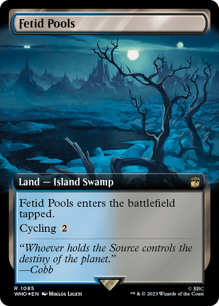 Fetid Pools (Extended Art) (Surge Foil) [Doctor Who] | Game Master's Emporium (The New GME)