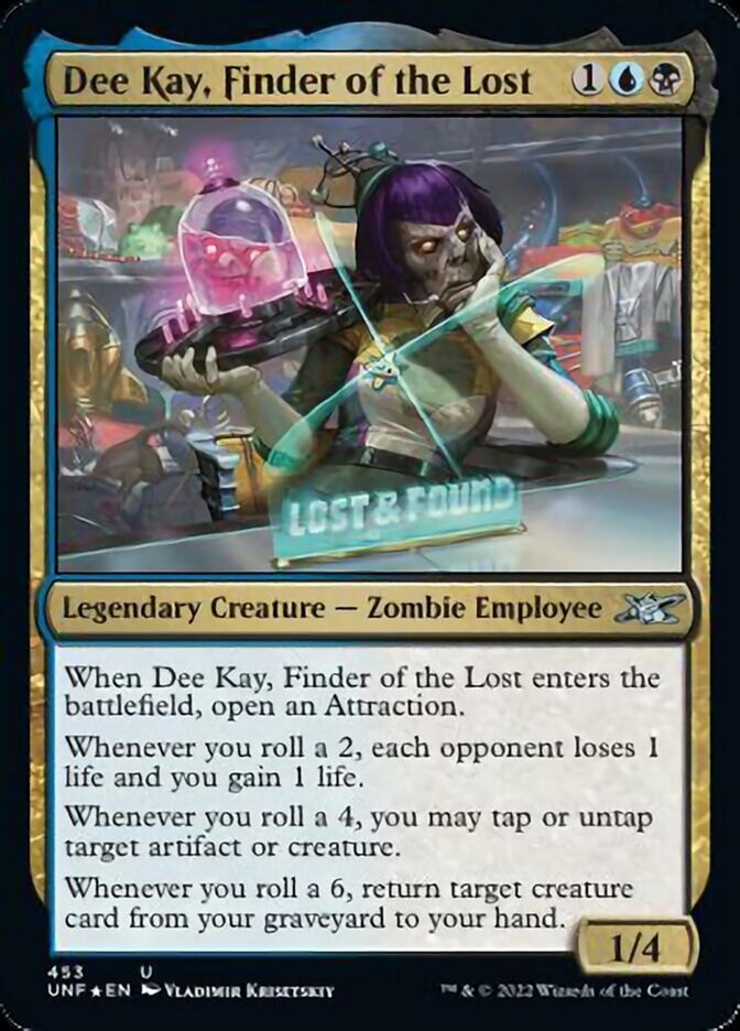 Dee Kay, Finder of the Lost (Galaxy Foil) [Unfinity] | Game Master's Emporium (The New GME)