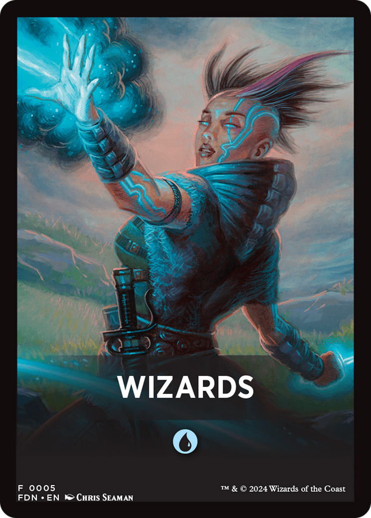 Wizards Theme Card [Foundations Tokens] | Game Master's Emporium (The New GME)