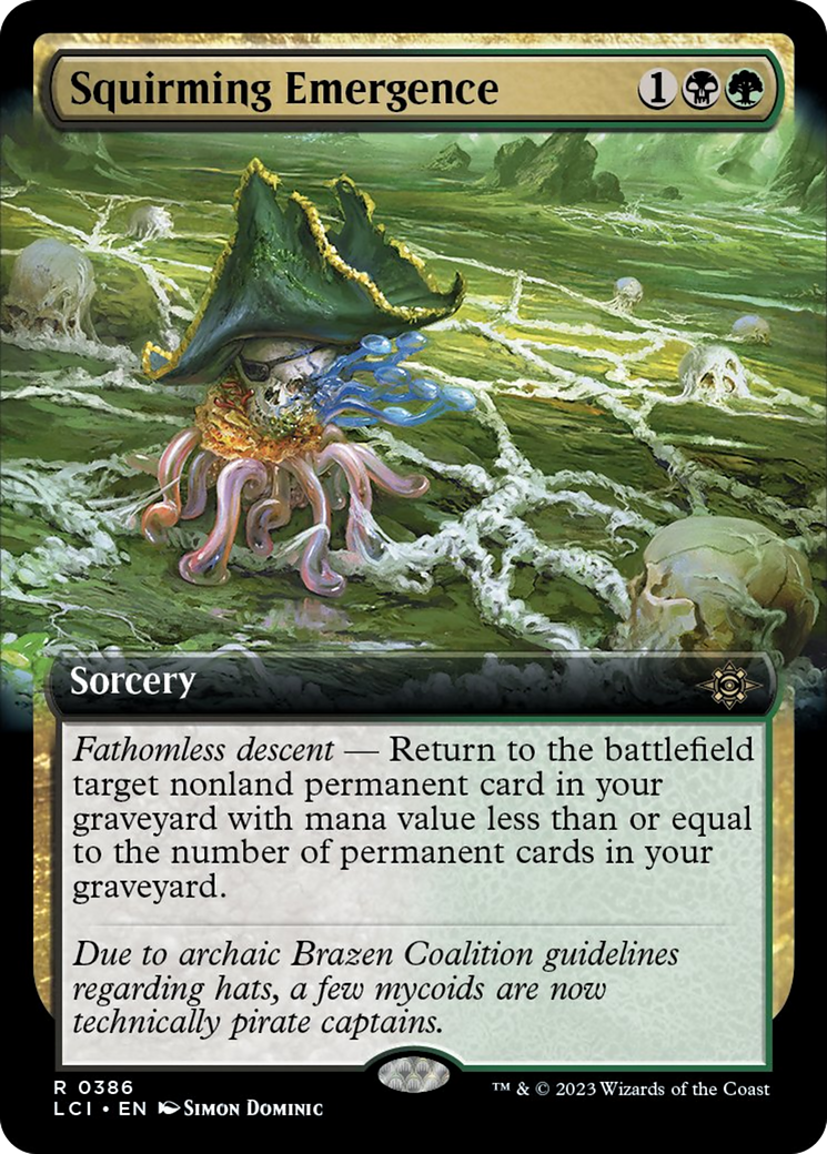 Squirming Emergence (Extended Art) [The Lost Caverns of Ixalan] | Game Master's Emporium (The New GME)