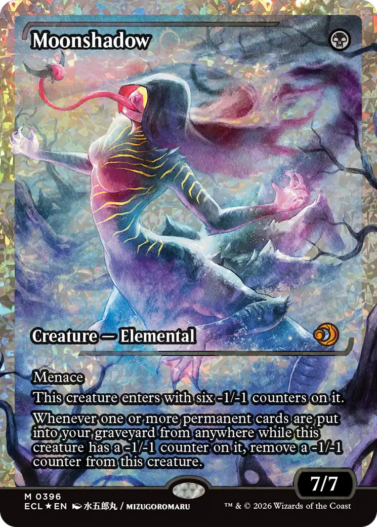 Moonshadow (0396) (Showcase) (Fracture Foil) [Lorwyn Eclipsed] | Game Master's Emporium (The New GME)