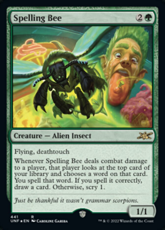 Spelling Bee (Galaxy Foil) [Unfinity] | Game Master's Emporium (The New GME)