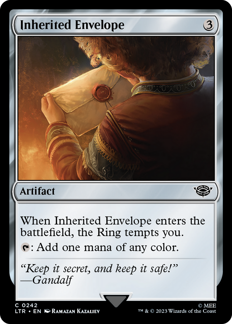 Inherited Envelope [The Lord of the Rings: Tales of Middle-Earth] | Game Master's Emporium (The New GME)