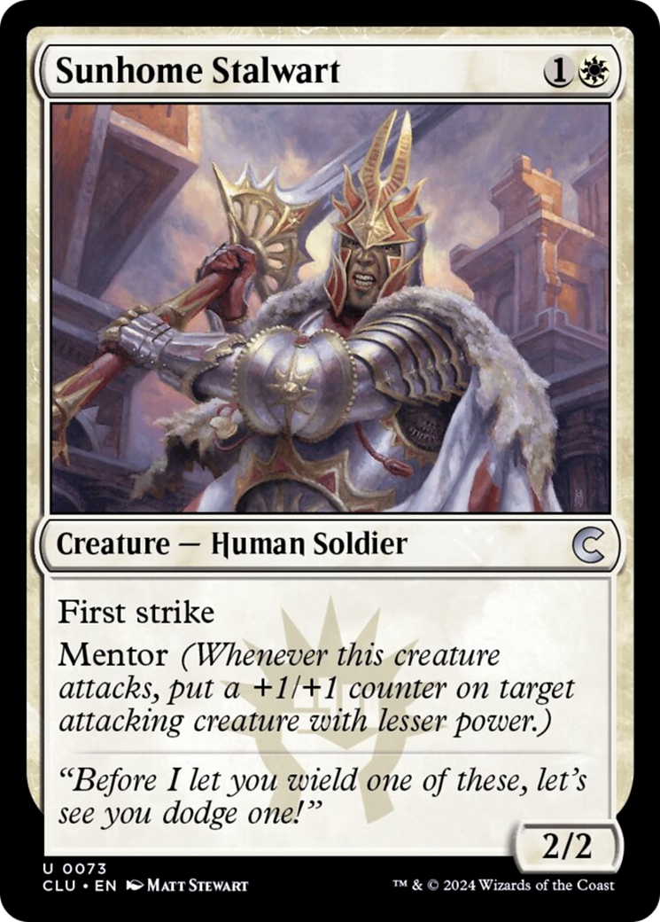 Sunhome Stalwart [Ravnica: Clue Edition] | Game Master's Emporium (The New GME)