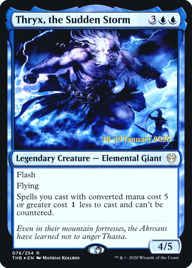 Thryx, the Sudden Storm [Theros Beyond Death Prerelease Promos] | Game Master's Emporium (The New GME)